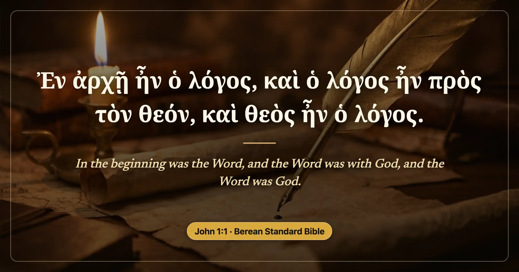 John 1:1 in the original Greek